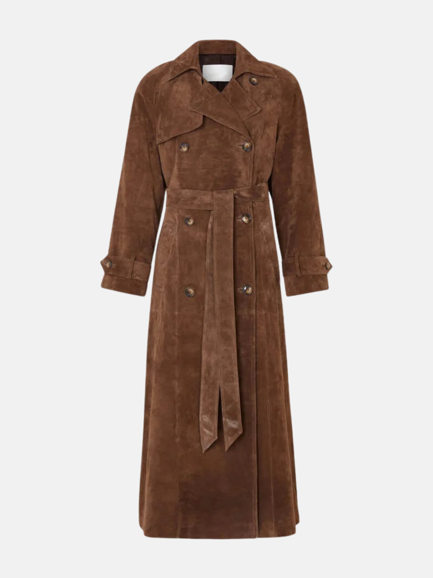 Montavien | Long Suede Trench – Luxury Softness and Contemporary Elegance