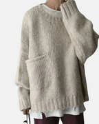 Montavien | Women’s Oversized Sweater with Front Pocket