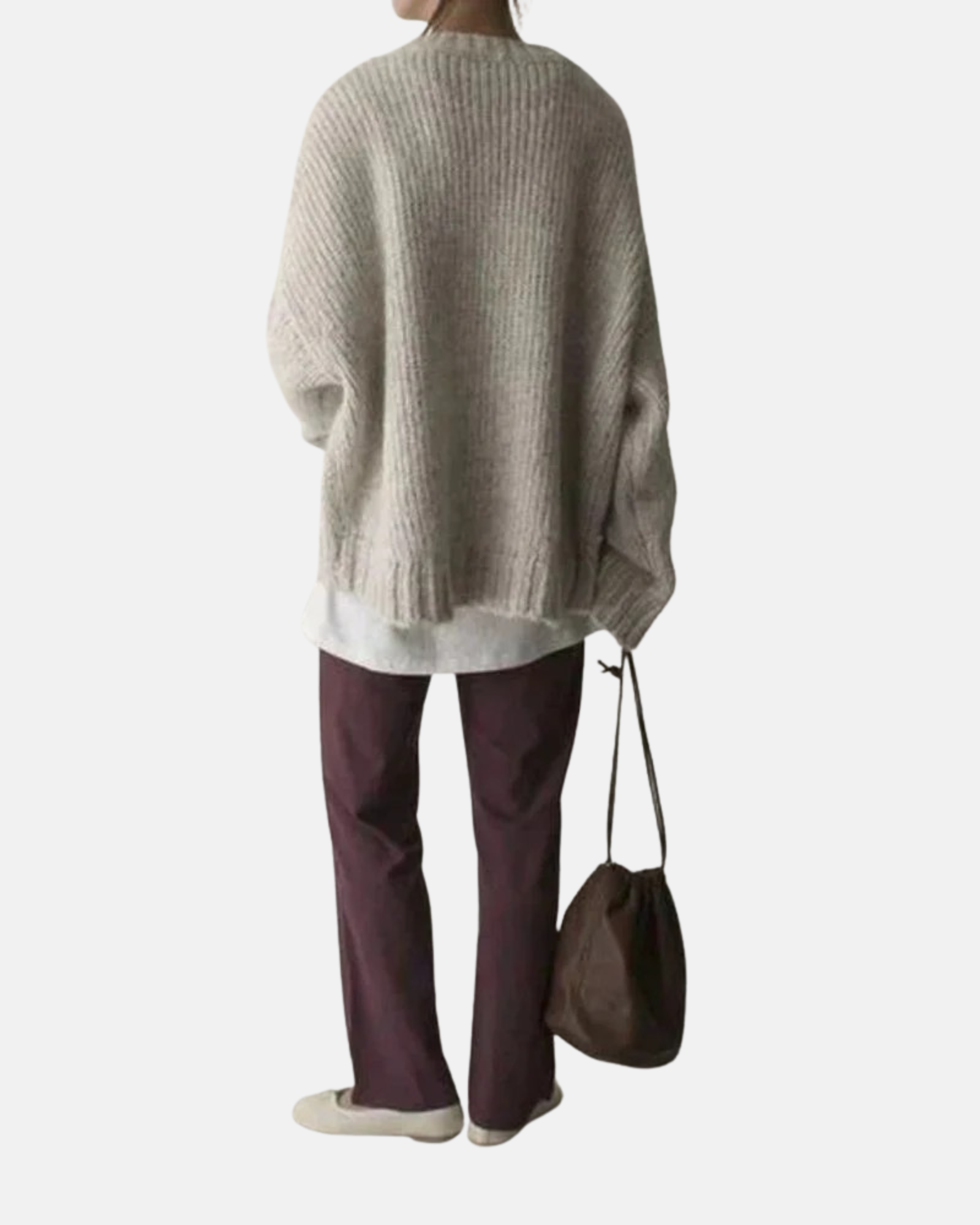 Montavien | Women’s Oversized Sweater with Front Pocket