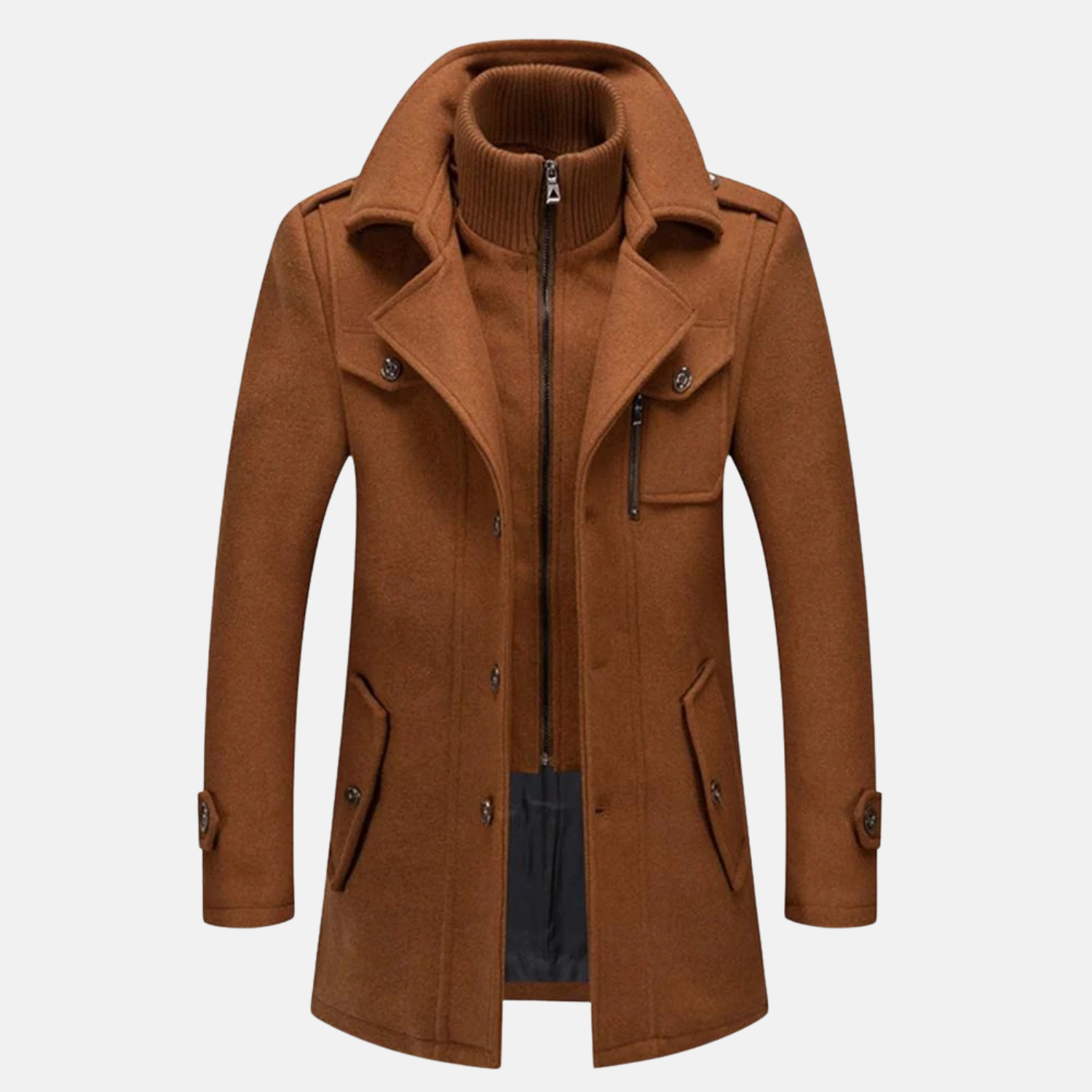 Montavien | Men's Coat – Bimaterial Elegance and Seasonal Protection