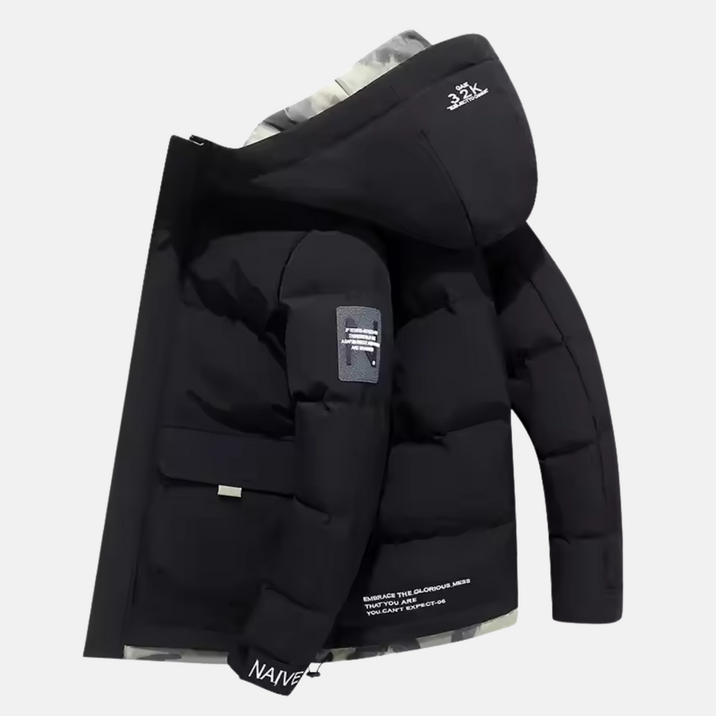 Montavien | Men's Hooded Winter Parka – Thick Warmth and Urban Style