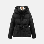 Montavien | Women’s Belted Parka – Deep Warmth and Winter Elegance