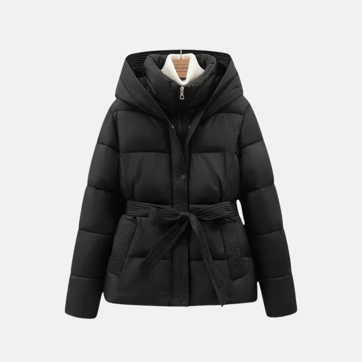 Montavien | Women’s Belted Parka – Deep Warmth and Winter Elegance