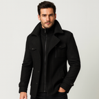 Montavien | Men's Coat – Bimaterial Elegance and Seasonal Protection