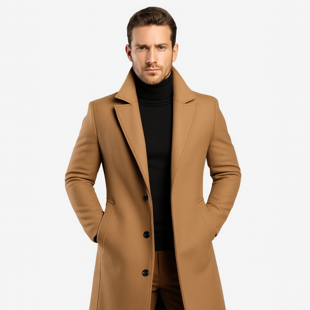 Montavien | Men's Wool Coat – Classic Elegance & Premium Warmth
