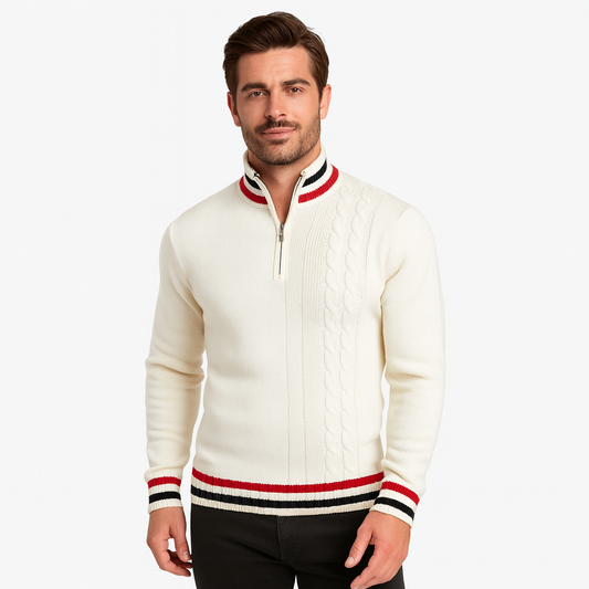 Montavien | Men’s Zipped Turtleneck – Elegance and Refined Warmth