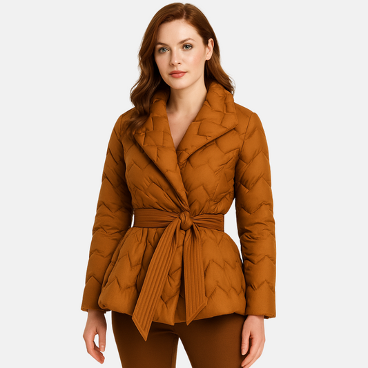 Montavien | Women's Quilted Down Coat – Chic Elegance & Lightweight Warmth