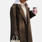 Montavien | Women’s Blend Trench Coat – Structured Elegance, Timeless Comfort